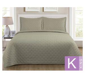 Quilt microfibra Roma olivo King