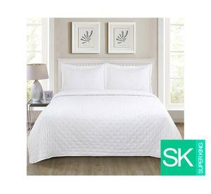 Quilt microfibra Roma blanco Súper King