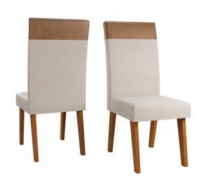 Comedor 6 sillas Elite beige 82x180x90 cm