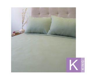 Juego sábanas King 210 hilos Lisas verde