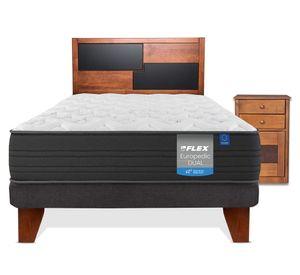 Cama europea Europedic Dual 1.5 plazas + set Colonia