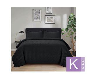 Quilt Roma negro King