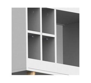 Estante bar Zenith blanco/natural