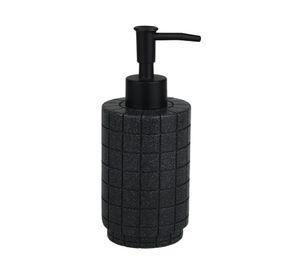 Dispensador jabón cuadrado poliresina negro