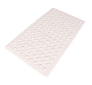Piso baño antideslizante goma blanco 70x40 cm