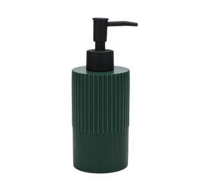 Dispensador jabón líneas poliresina verde