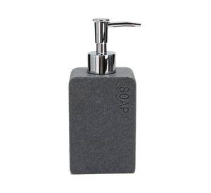 Dispensador jabón moderno poliresina negro