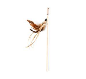 Juguete gato varita plumas