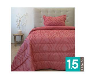 Plumón Touch coral 1.5 plazas