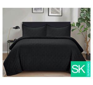 Quilt Roma negro Súper King