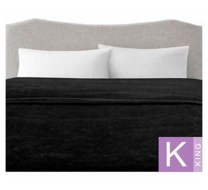 Frazada Flannel negro King