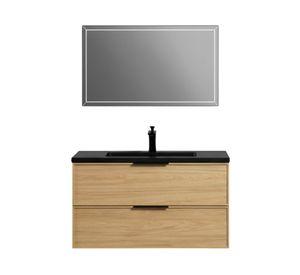 Mueble vanitorio 90 cm + espejo Sondu