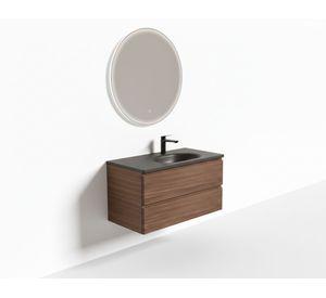 Mueble vanitorio 90 cm + espejo Lokta