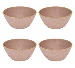 Bowl 600 ml Summer-Gingko palo rosa 4 unidades