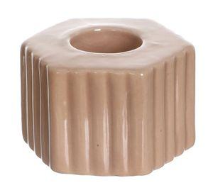 Candelabro cerámica hexagonal  3.7 cm