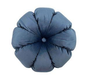 Cojín redondo azul 40 cm