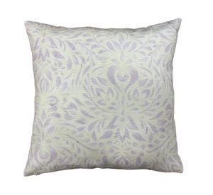 Cojín estampado hojas ecru 45x45 cm