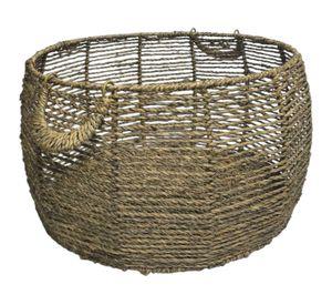 Canasto cuerda L fibra natural 48x26 cm