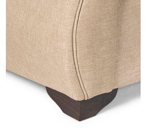 Living 311 Afgano beige sofa resortes + 2 sitiales madera