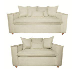 Juego de living 3-2 amadeo beige