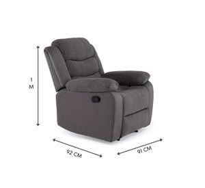 Berger Reclinable Moderno Gris Norman 2011CHGR