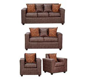 Juego de Living 3 2 1 1 Ezeiza Chocolate