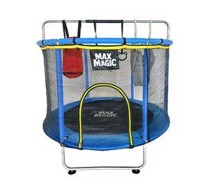 Cama Elástica Infantil Max Magic Azul con Accesorios 150cm