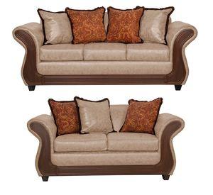 Juego de Living 3 2 Palermo Beige