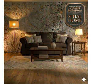 Living Facundo , cafe  tipo lino sofa mas sitiales Sitial Home