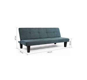Futón Harper Gris 165x67x70
