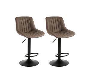 Pack de 2 Sillas de Bar New York Confort Novahus Marrón