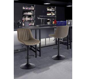 Pack de 2 Sillas de Bar New York Confort Novahus Marrón