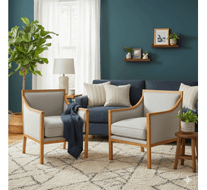 Juego de living 311 Baco Gris Claro Resortes Pocket