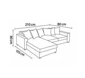 Living 311 lehmann marengo seccional resortes + 2 poltronas resortes