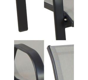 PACK 4 SILLAS DE TERRAZA TEXTILENO Y ACERO