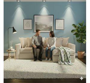 Sofa Intercambiable 5 Cuerpos Baco Beige Resorte Pocket