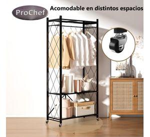 Closet Abierto Plegable de Acero 158x71x32 cm.