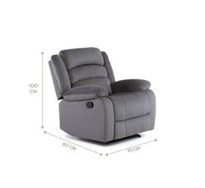 Living Sofá 3 Cuerpos Reclinable Martell + 2 Bergers 98060