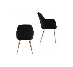 Pack 2 sillas de comedor Alessandro Negro