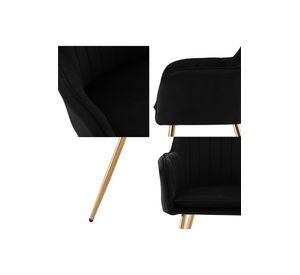 Pack 2 sillas de comedor Alessandro Negro