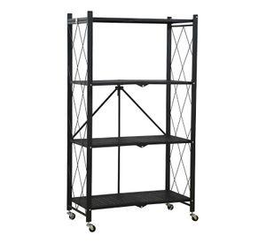 Estante Plegable de Acero con Ruedas. 4 bandejas