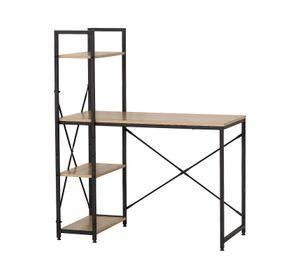 Escritorio Industrial Iron con Repisas 120x100x52 Cm