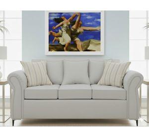 Living Singapur 311 gris sofa 3 cuerpos + 2 poltronas resortes