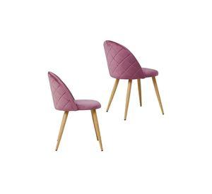 Pack 4 Sillas Comedor Sitial Terciopelo Rosa