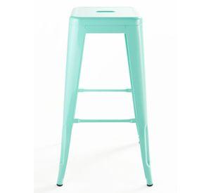 Pack 4 Pisos de Bar Metal Tolix Verde Menta