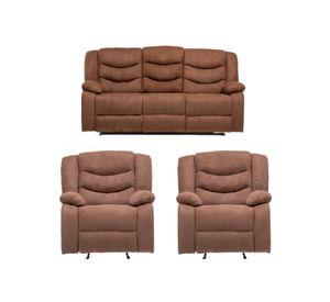 Living Sofá 3 Cuerpos Reclinable Norman + 2 Berger 2011