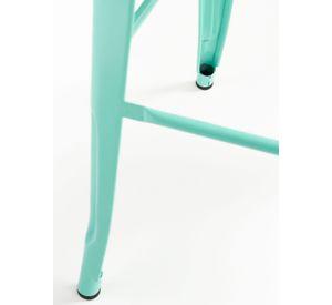 Pack 4 Pisos de Bar Metal Tolix Verde Menta