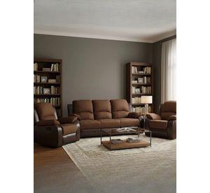 Living Sofá 3 cuerpos Reclinable Thompson + 2 Bergers U9000
