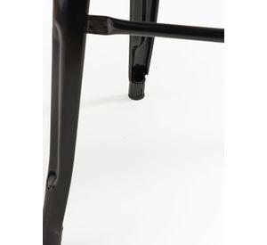 Pack 4 Pisos Bar Tolix Asiento Madera Negro