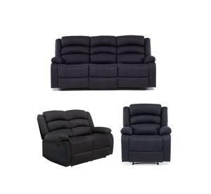 Living Reclinable 1 Sofá 3 Cuerpos + 1 Sofá 2 Cuerpos + 1 Berger New Praga